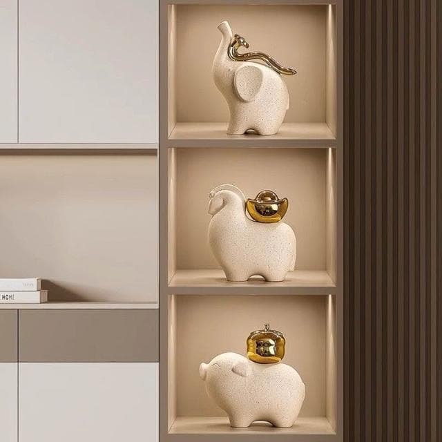 富貴大象 吉祥如意 大象擺件 客廳擺件 桌面擺件 玄關 客廳 裝飾 創意擺件 玄關擺飾 喬遷禮物 開業禮物