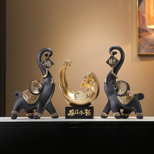 風生水起擺件 客廳招財裝飾 喬遷禮品 桌面裝飾 入宅擺件 入厝禮物 風水擺件