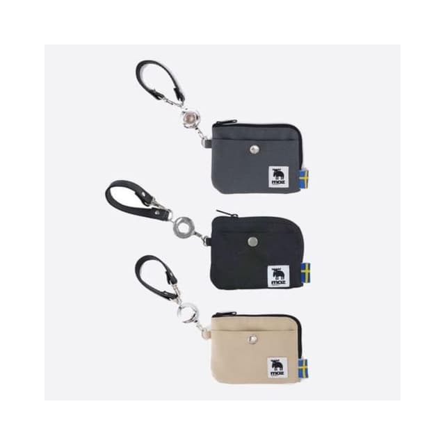 【moz】北歐瑞典 moz 伸縮票卡夾 零錢包 L型零錢包 收納包 票卡包 防潑水