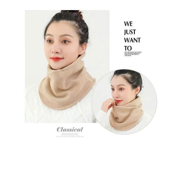 雙扣搖粒絨圍脖 保暖圍脖 防風圍脖 多功能圍巾 10色可選 WA029