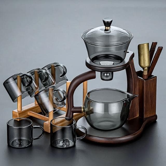 懶人泡茶神器 玻璃茶具 茶壺茶杯 家用功夫茶自動泡茶器 輕奢高檔茶具