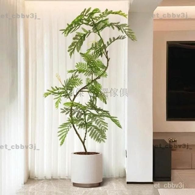 熱賣🌈藍花楹仿真綠植高端室內客廳門店網紅ins風裝飾大型落地盆栽仿生 盆栽 居傢裝飾 仿真植物 人造樹 假樹 假植物