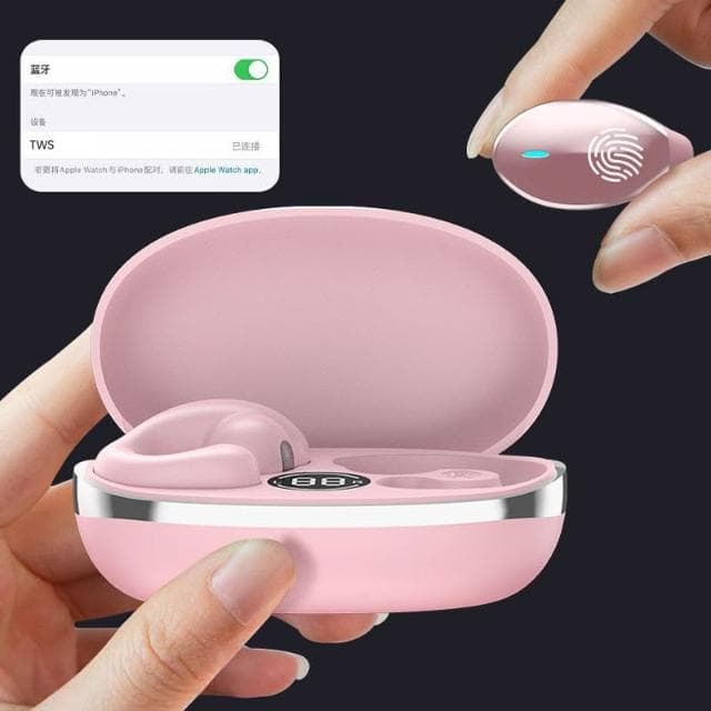 臺灣出貨 柏林之聲 夾式耳機 運動耳機 無線藍芽耳機 不入耳 夾式運動耳機 降噪 耳夾式 藍芽無線耳機 重低音 降噪 防汗