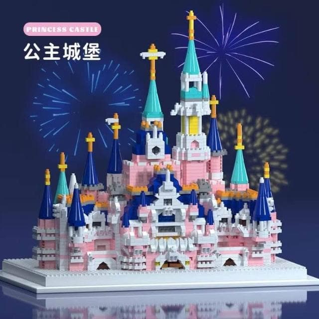 迪士尼城堡積木女孩子公主系列6兒童益智動腦8拼裝玩具聖誕節禮物