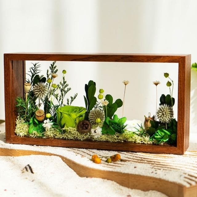 Quality 聚家 永生花相框 桌上擺件 乾花裝飾品 手工DIY材料包 家居裝飾品 生日禮物