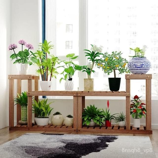 廠家直發 花架客廳 魚缸花架子多層 特價陽臺落地式實木盆栽植物室內置物架