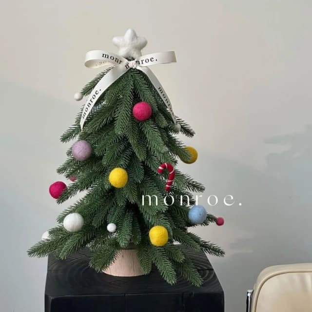 小型聖誕樹(耶誕樹/聖誕樹/桌面聖誕樹/聖誕裝飾/DIY/禮物/交換禮物/聖誕節)