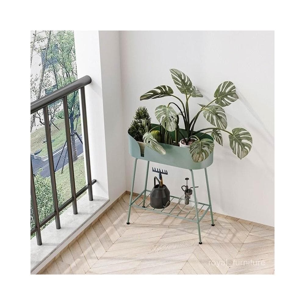 精選 北歐陽臺鐵藝花架子網紅客廳花架置物架落地盆栽架子落地式植物架 WPQ0