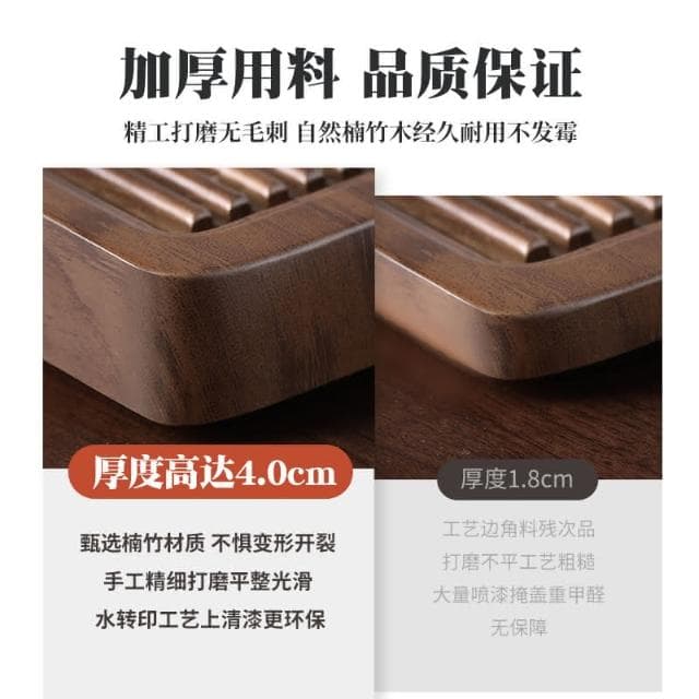 實木茶盤茶台辦公室家用茶托盤茶具高級客廳電木款乾泡台（茶具 茶盤 黑檀木茶盤 泡茶盤 竹茶盤 茶盤托盤 木茶盤 重竹茶盤）