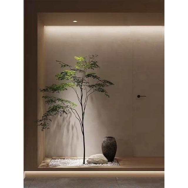 『』免運 破損包賠 假樹 仿真綠植 造景 室內景觀 榕樹 仿真樹 高端輕奢仿生植物侘寂風假樹 盆栽