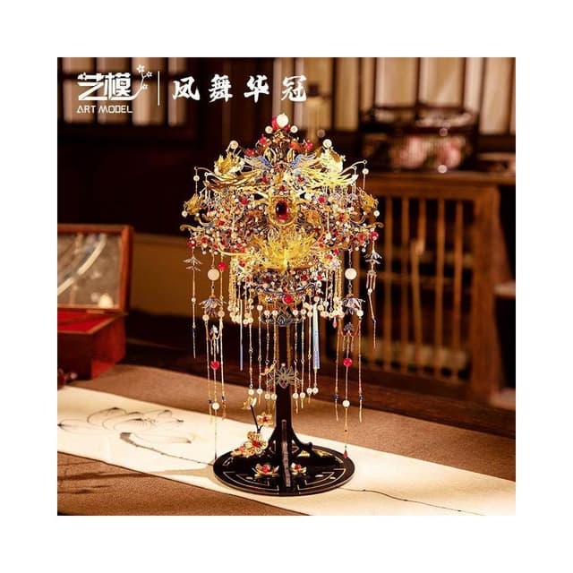 結婚禮物鳳冠手工材料新婚訂婚送新人新娘閨蜜朋友高級感擺件