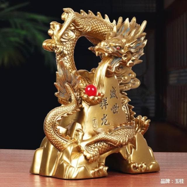 金龍擺件十二生肖龍招財鎮宅客廳家居公司開業保險送禮工藝品禮品