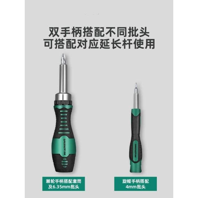 螺絲刀套裝 精修螺絲工具組 65件套 雙手柄棘輪螺絲刀 工具套裝 螺絲起子組 起子組 螺絲刀 維修工具 螺絲起子