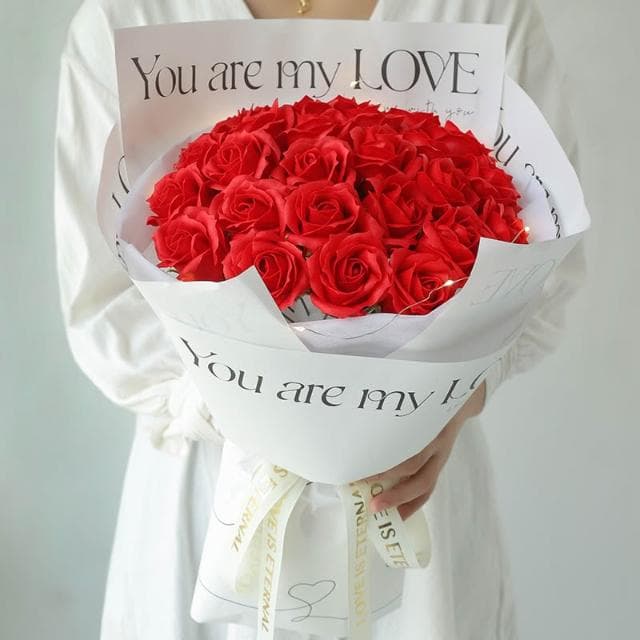 玫瑰香皂花束禮盒組 香皂花禮盒 永生花束 紀念日 情人節 節慶送禮 畢業花束 告白畢業七夕 生日禮物 母親節