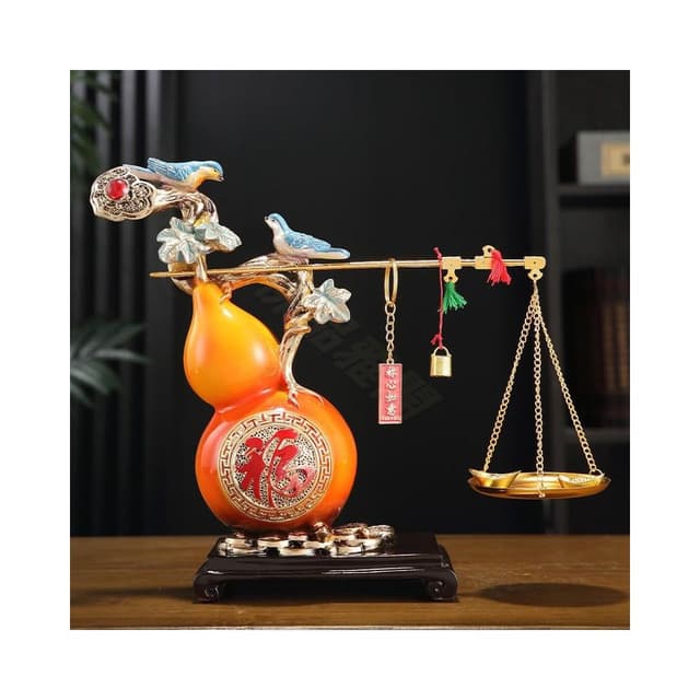 中式稱心如意招財葫蘆玄關擺件客廳酒櫃家居禮物裝飾品喬遷新居