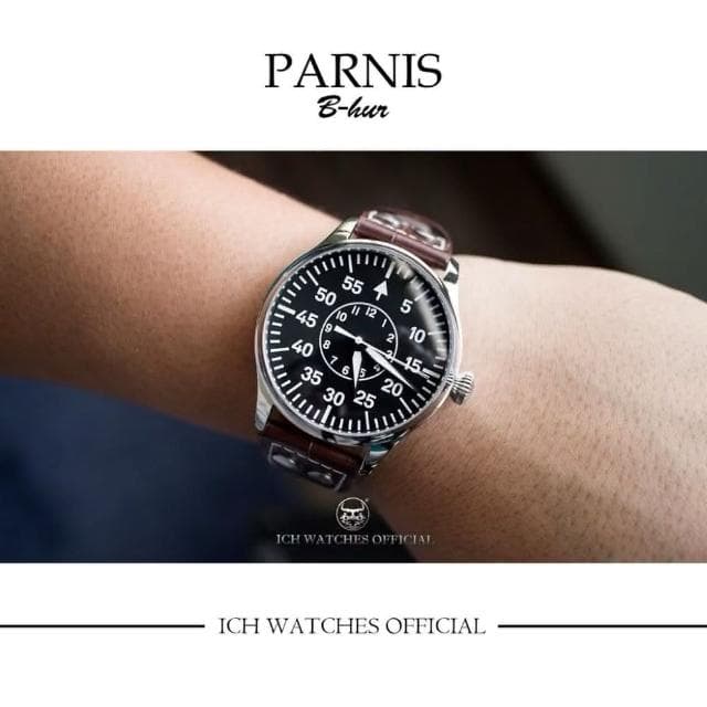 ICHco 實體門市 瑞士Parnis B-HUR系列飛行錶-大飛小王子機械錶石英錶動能錶手錶男錶女錶生日禮物父親節禮物軍錶