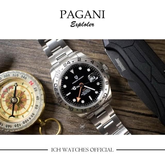 【Pagani 帕加尼】ICHco 實體門市 美國Pagani design PD-1689探險家系列機械錶-男錶運動錶潛水錶生日禮物情人節禮物Exploler