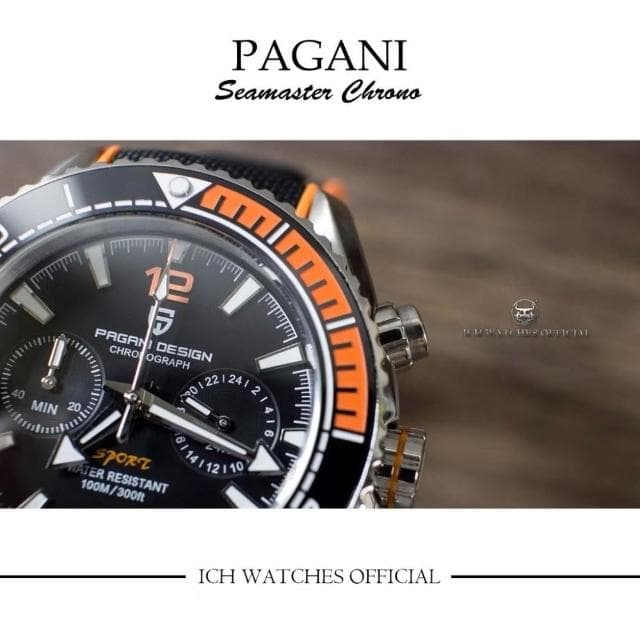 【Pagani 帕加尼】ICHco 實體門市 美國Pagani Design PD-1711海馬款計時錶潛水錶-手錶男錶女錶生日禮物運動錶父親節禮物聖誕禮物