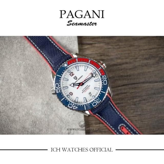 【Pagani 帕加尼】ICHco 實體門市 美國Pagani design PD-1679美國盃競賽系列海馬機械錶-男錶運動錶潛水錶生日禮物情人節禮物007