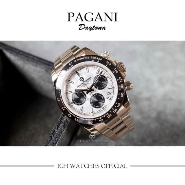 【Pagani 帕加尼】ICHco 實體門市 美國Pagani Design PD1644 Daytona系列類隕石面賽車錶-手錶運動錶男錶女錶生日禮物情人節