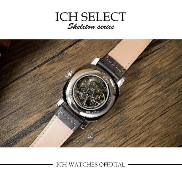 ICHco 實體門市 ICH SELECT 鏤空機械錶義大利海軍-男錶女錶運動錶正裝錶情人節禮物生日禮物父親節禮物