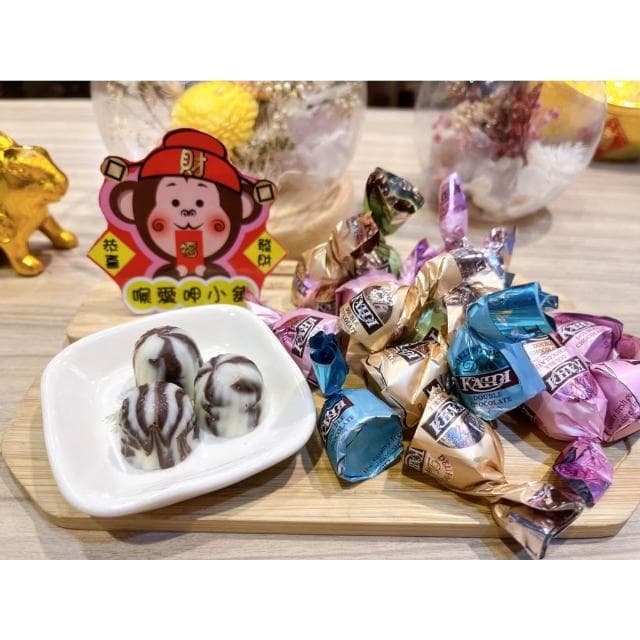 喉愛呷小舖 威尼斯風味雙色可可球 250g 1000g/包奶素 巧克力 過年 春節必買