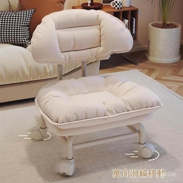 廠家直銷 多功能萬嚮輪凳子 換鞋凳 美容院凳子 美縫滑輪短凳 家用兒童帶輪學步闆凳 旋轉 靠背 多功能椅子 生日禮物