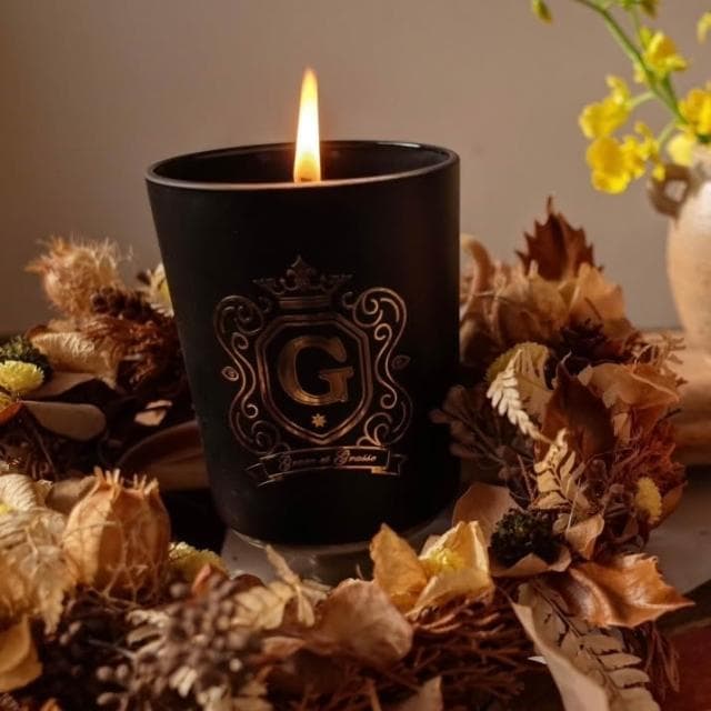 AT&T Grace et Grasse 天然香氛蠟燭 典雅黑瓶180g