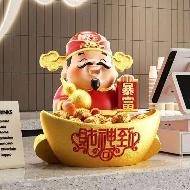財神爺 財神 聚寶盆 招財 聚財 擺件 玄關鑰匙收納 玄關收納 招財擺件 玄關擺飾 財位擺件 開業 喬遷 開店 禮物