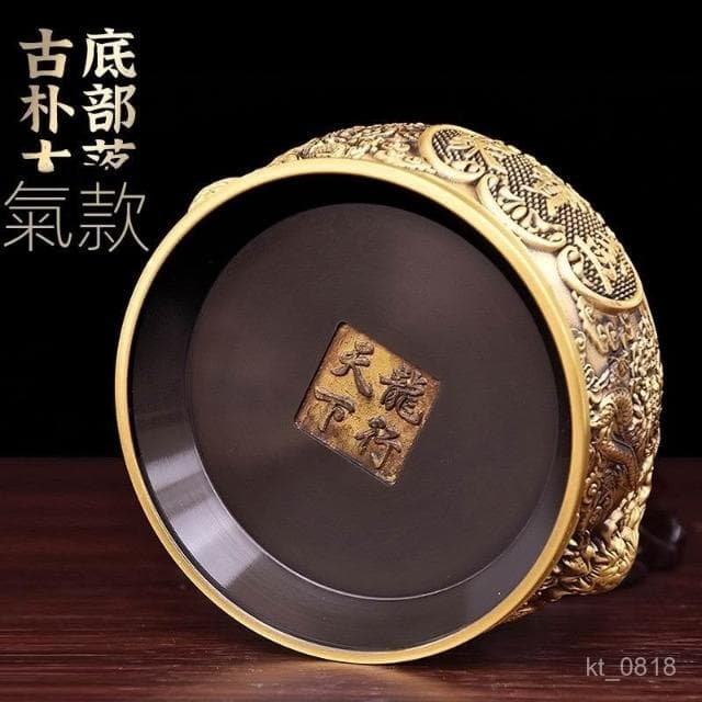 純銅 聚寶盆 帶蓋 招財進寶 金蟾 元寶聚寶盆 存錢桶 招財金蟾聚擺件 招財擺飾 風水擺件 開幕送禮 入厝禮物