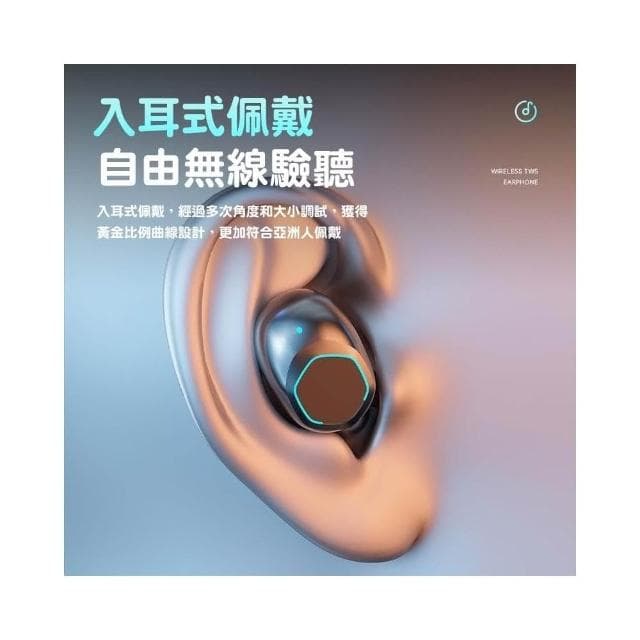 台灣出貨 新款無線藍牙耳機 充電雙耳塞入耳式電競藍芽耳機 遊戲音樂高音質耳機 適用iphone/安卓手機 鏡面無線耳機
