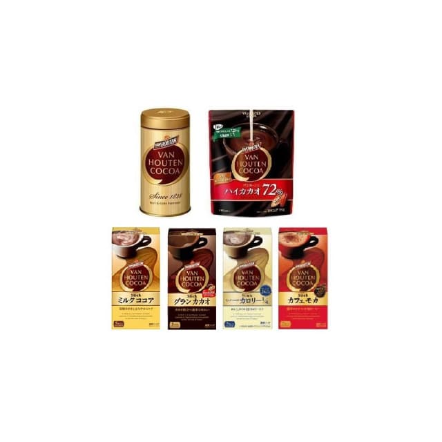 【片岡物產】片岡物產 VAN HOUTEN 無糖 純可可粉 摩卡可可 牛奶可可 COCOA 盒裝 罐裝