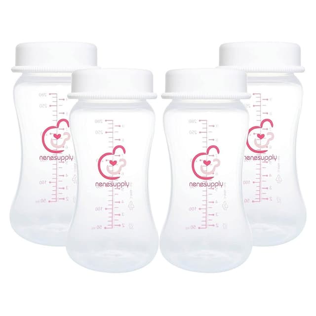 Nenesupply 適用貝瑞克寬口奶瓶集乳瓶280ml 4入 適貝瑞克 適優合 適新安怡Avent 適馨乃樂 非原廠