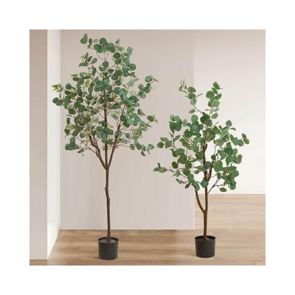 北歐ins仿真尤加利盆栽家居辦公大型落地假植物仿真金錢樹綠植