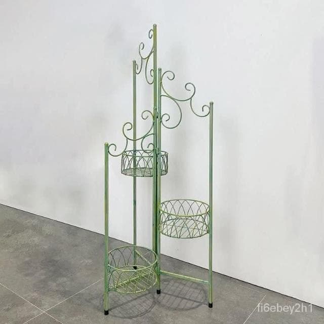 特價下殺花架陽臺花架落地架多層花架鐵藝複古花架子做舊綠植架陽臺多層植物架花園置物架植物花架盆栽架