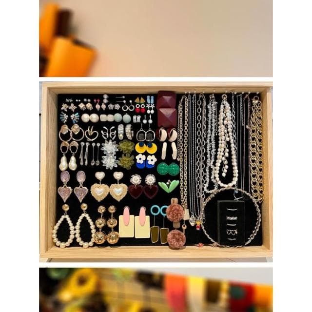 耳飾品架子 抗氧化實木首飾盒收納掛架 耳環項鏈網紅飾品 展示架高級