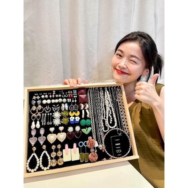 耳飾品架子 抗氧化實木首飾盒收納掛架 耳環項鏈網紅飾品 展示架高級