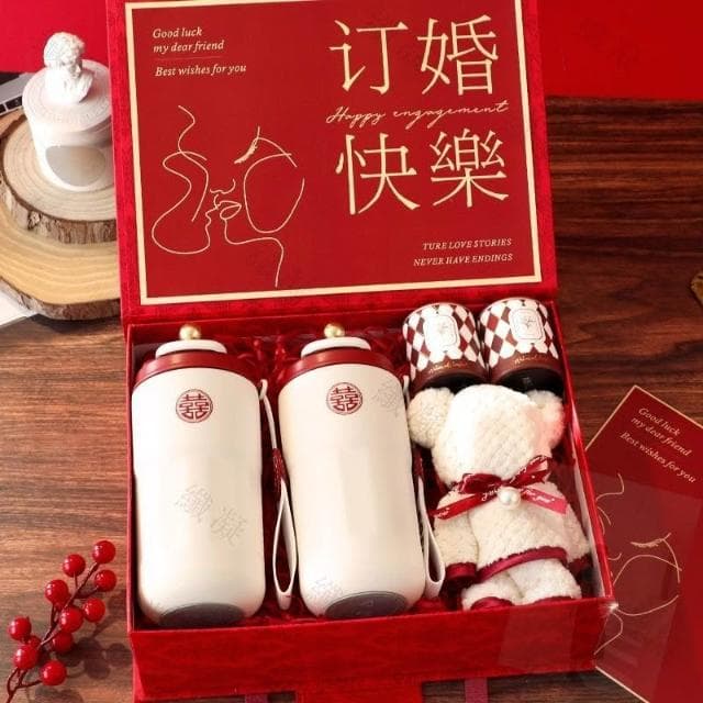 🔥新婚禮物送新人新婚婚禮實用閨蜜訂婚朋友新娘316保溫盃