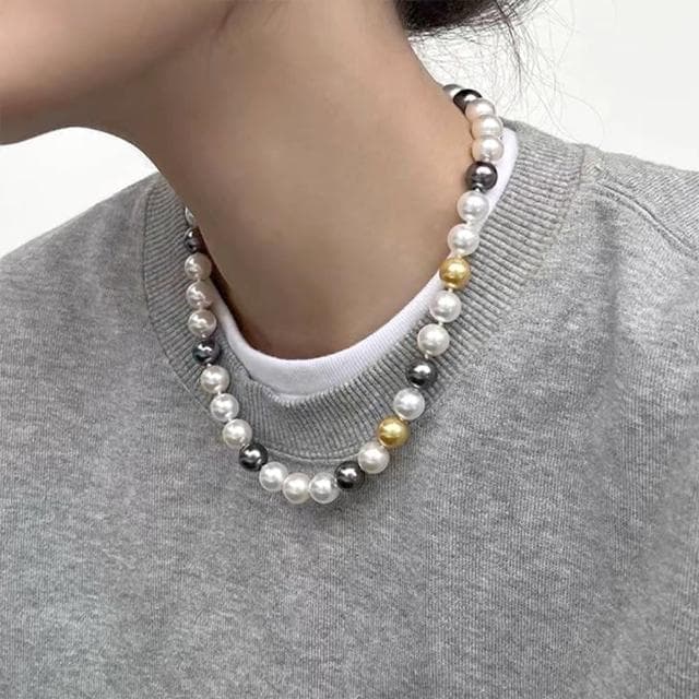 【EMMA SUE】小眾設計*個性項鍊*港風復古*鎖骨鏈*簡約ins風*生日禮物*珍珠項鍊*串珠項鍊*女生項鍊*鹽系穿搭*配件*飾品
