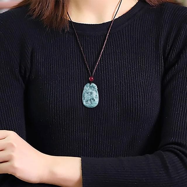 【EMMA SUE】翡翠掛件 小生肖牌 生肖小物 質感小物 十二生肖 創意小物 本命年 吊飾 禮物 吊墜 糯種玉石 12生肖 天然翡翠藍