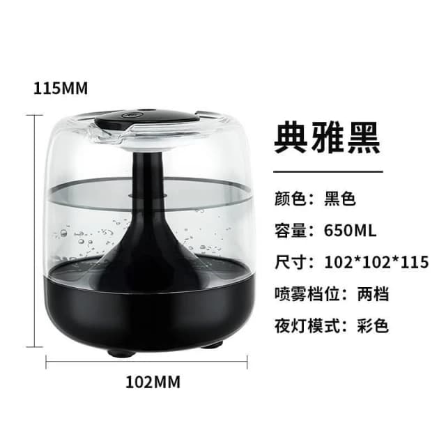 🔥24H出貨🔥加濕器 小型家用香薰機 440ML 二合一 靜音臥室 大容量 霧凈化空氣 迷你小夜燈 水氧機 香薰機