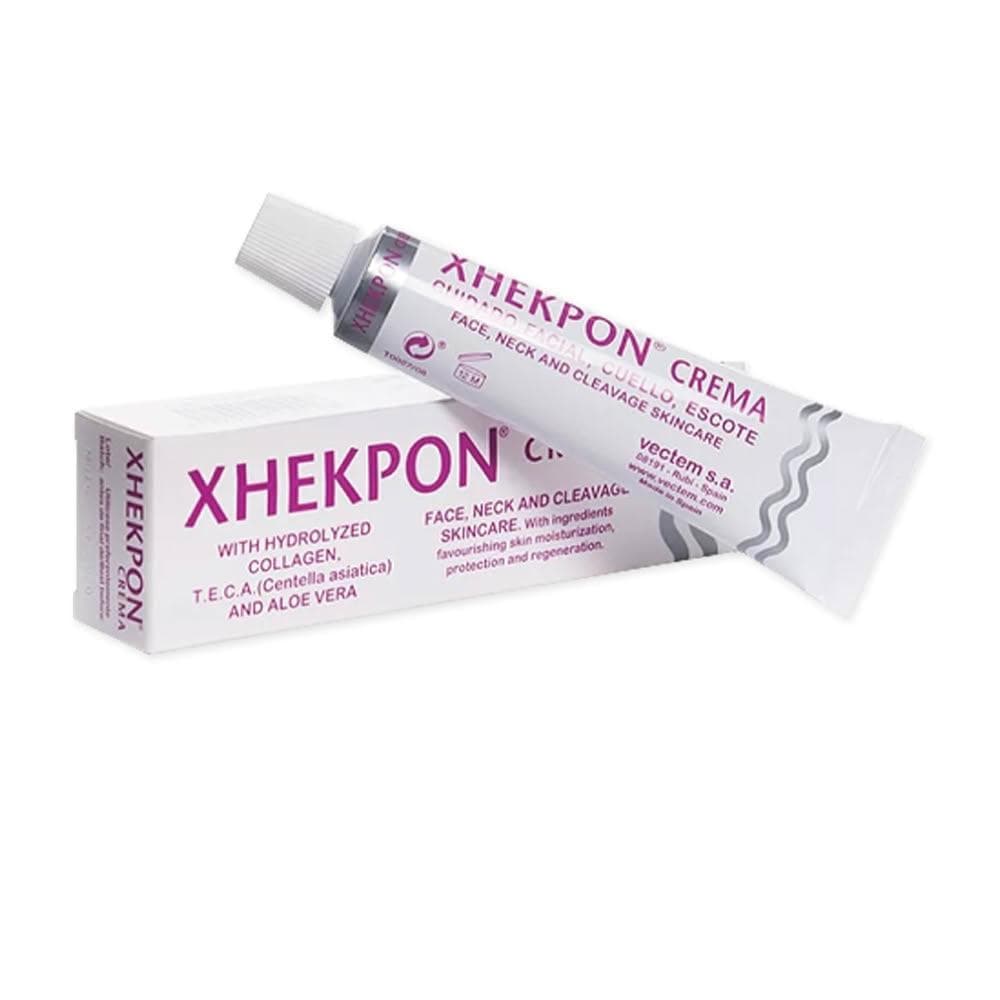 【Xhekpon】西班牙Vectem-頸部潤澤美頸霜40ml/盒(臉部肩頸身體保養,熟齡肌膚修護乳液頸紋霜)