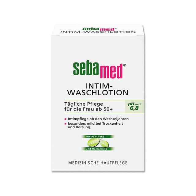 【SEBAMED 施巴】德國私密肌保養植萃保濕舒緩護潔凝露200ml/盒-pH6.8加強型(經期清潔沐浴乳,熟齡肌潤澤潔膚露,肌膚調理潔淨慕斯