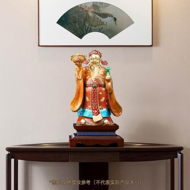 🔥低價下殺🔥招财进宝财神爷摆件 铜工艺品 客厅办公室高档装饰品 新店铺开业礼物