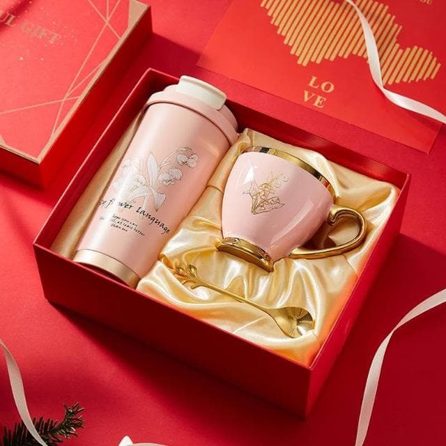 生日禮物送女生客戶老師實用高級感禮盒保溫杯定制結婚美業伴手禮