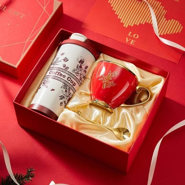 生日禮物送女生客戶老師實用高級感禮盒保溫杯定制結婚美業伴手禮
