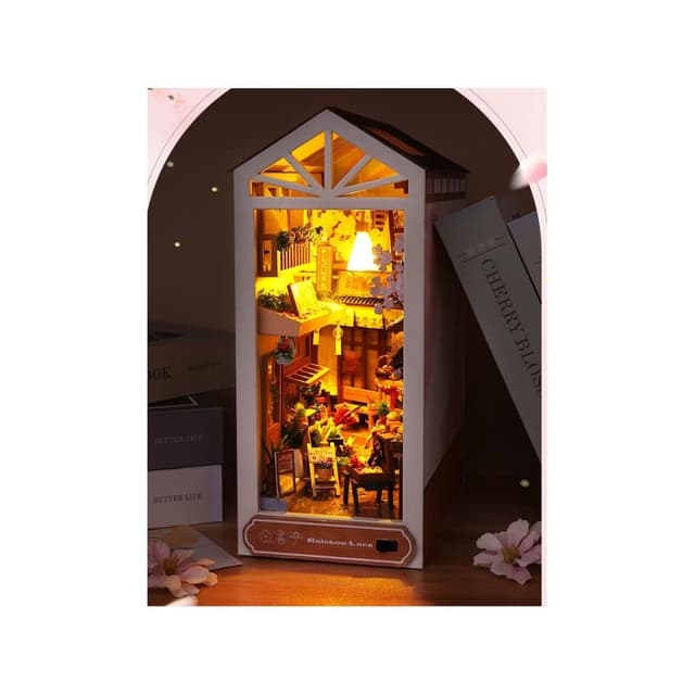 大旺小舖:DIY小屋 雨後小巷  袖珍屋娃娃屋材料包 現貨在台北當天寄 賣場上百款小屋 生日結婚母親節情人節聖誕交換禮物