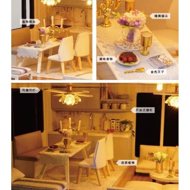 大旺小舖:台北現貨DIY小屋時光公寓 袖珍屋娃娃屋材料包 生日結婚母親節情人節聖誕交換禮物 實體店面