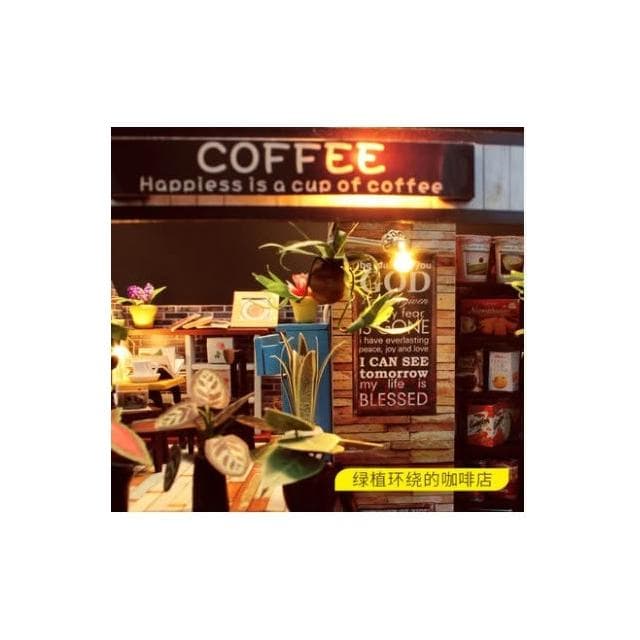 大旺小舖: 台北市有現貨 diy袖珍娃娃屋材料包小屋時光旅行咖啡屋 生日結婚母親節情人節聖誕交換禮物 實體店面