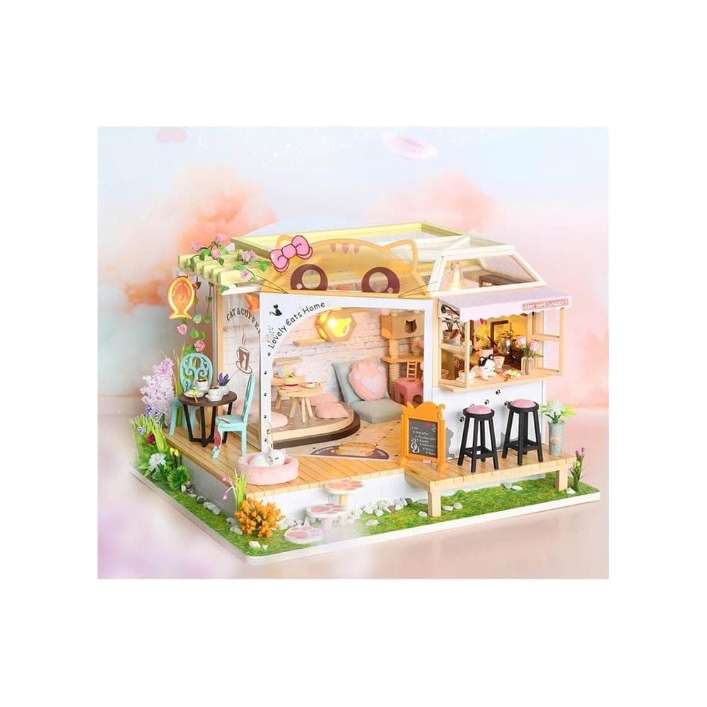 大旺小舖:台北現貨DIY小屋貓咖後花園 袖珍屋娃娃屋材料包 生日結婚母親節情人節聖誕交換禮物 實體店面